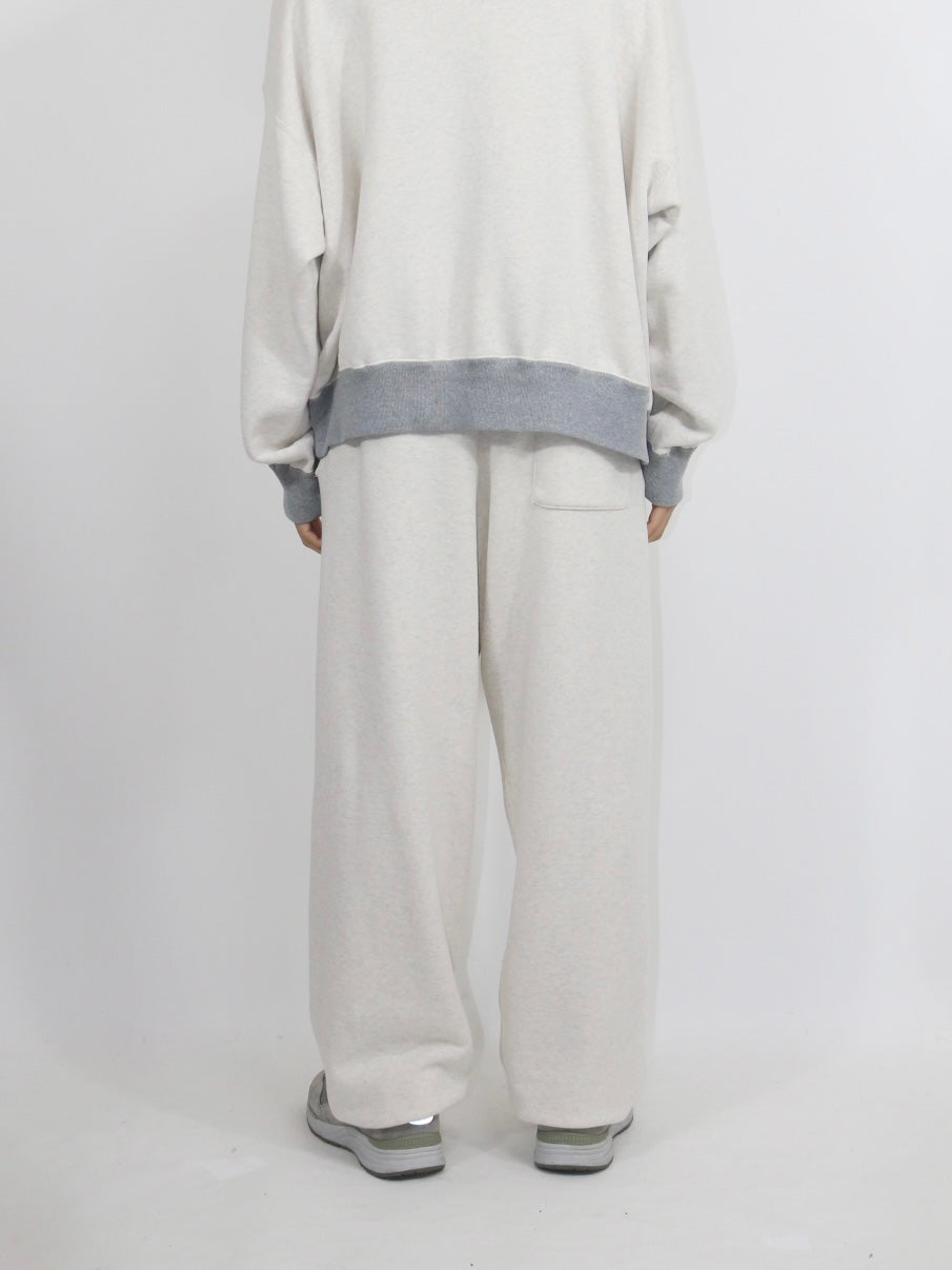 SIDESEAMLESS SWEAT PANTS【A-116】OATMEAL/HEATHER