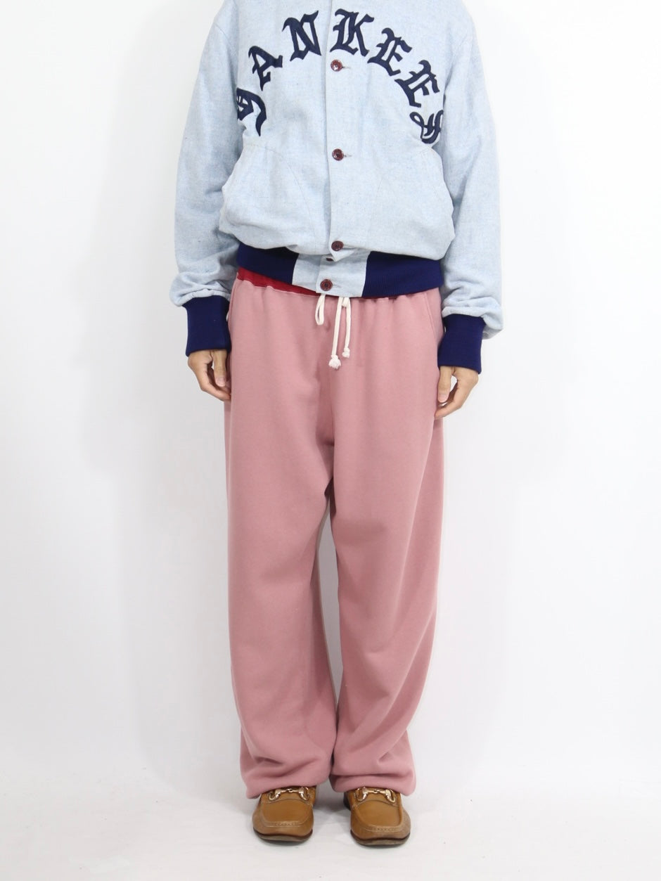 SIDESEAMLESS SWEAT PANTS【A-116】FADE RED/SCARLET