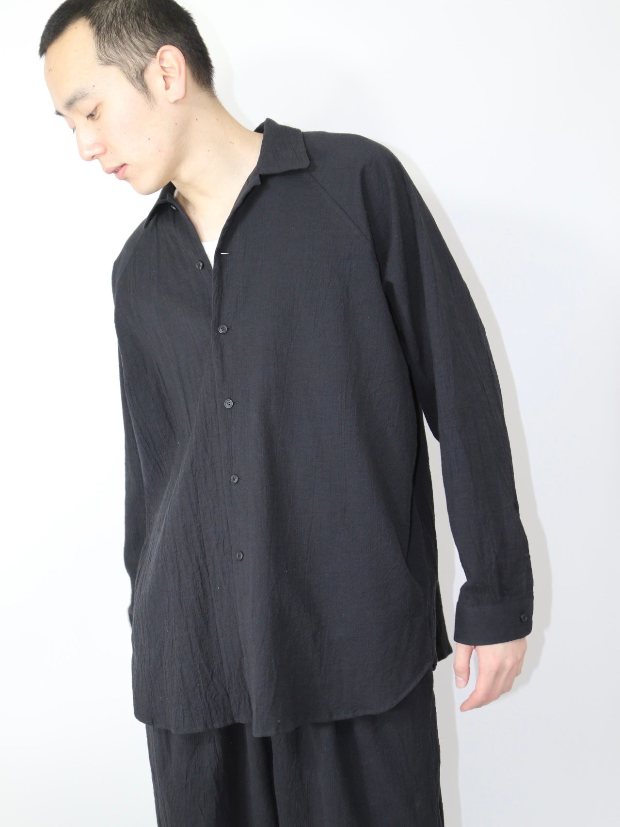 OVER SHIRT【O19SRT3】BLACK