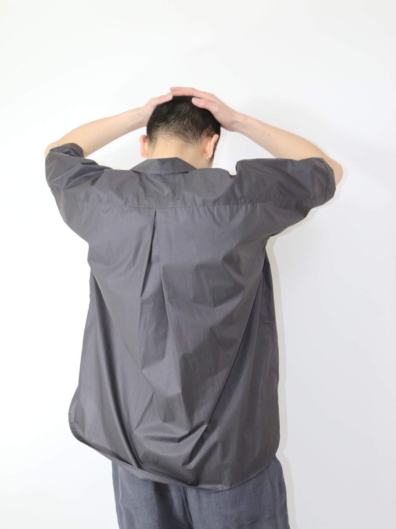 SHORT SLEEVED SHIRT【O19SRT5】DK GREY