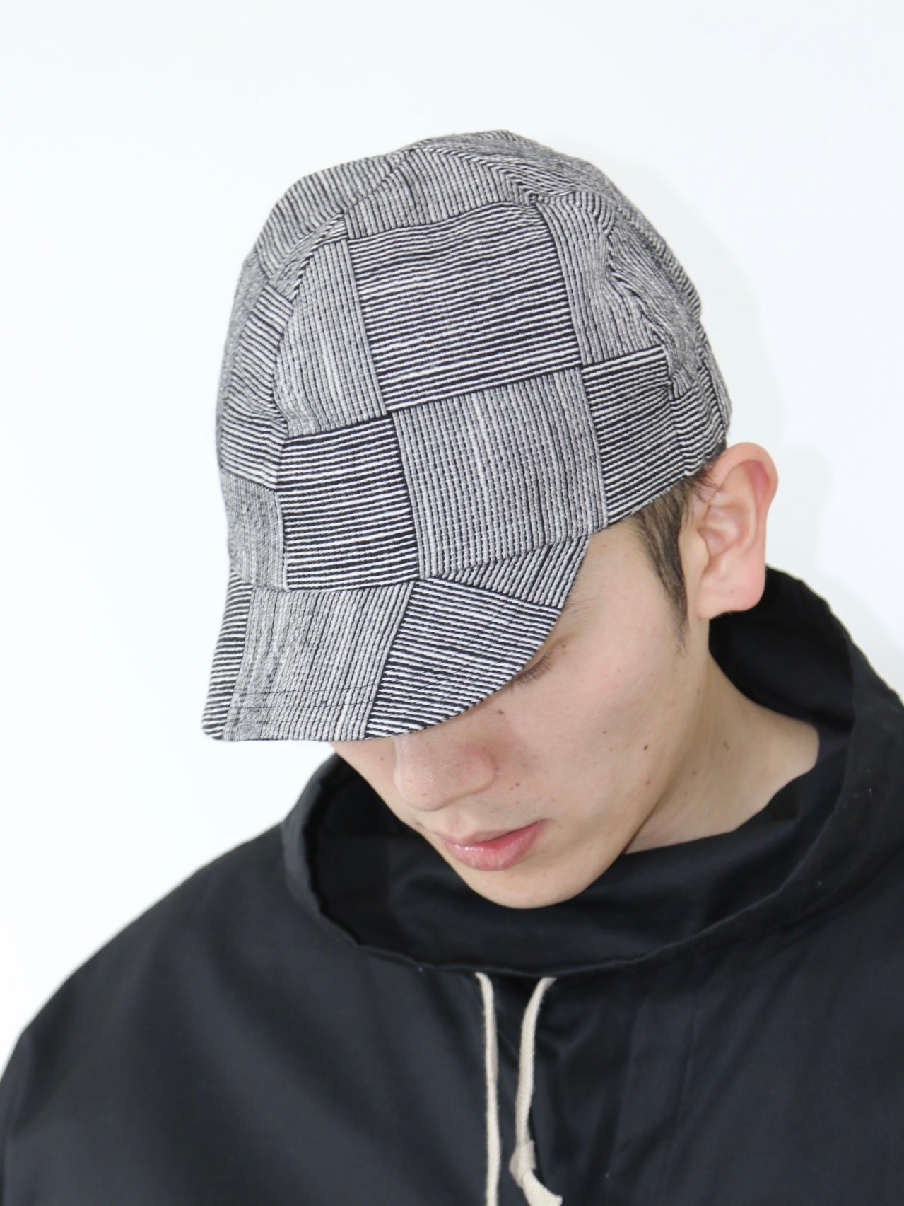BASEBALL CAP【O19CAP1】BLACK&WHITE