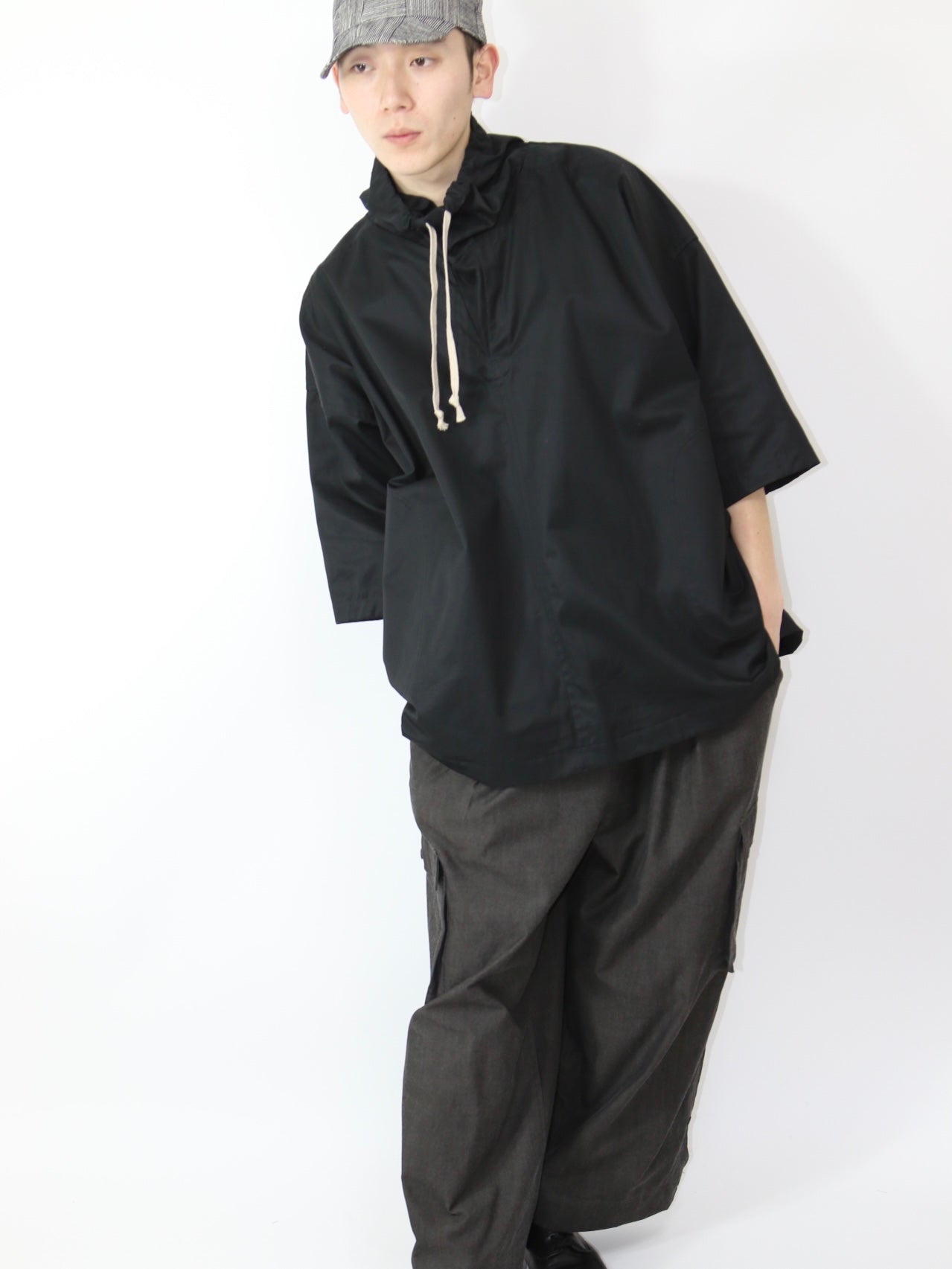 PULLOVER SHIRT【O19SRT4】BLACK