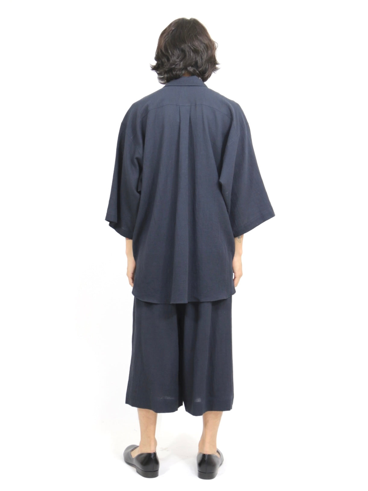 OVERSIZED SHORT SLEEVE SHIRT【O21SRT1】MIDNIGHT