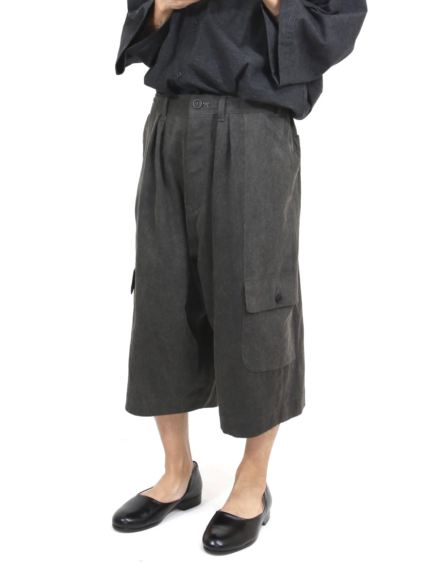 CARGO SHORT PANTS【O21TR6】OFF BLACK