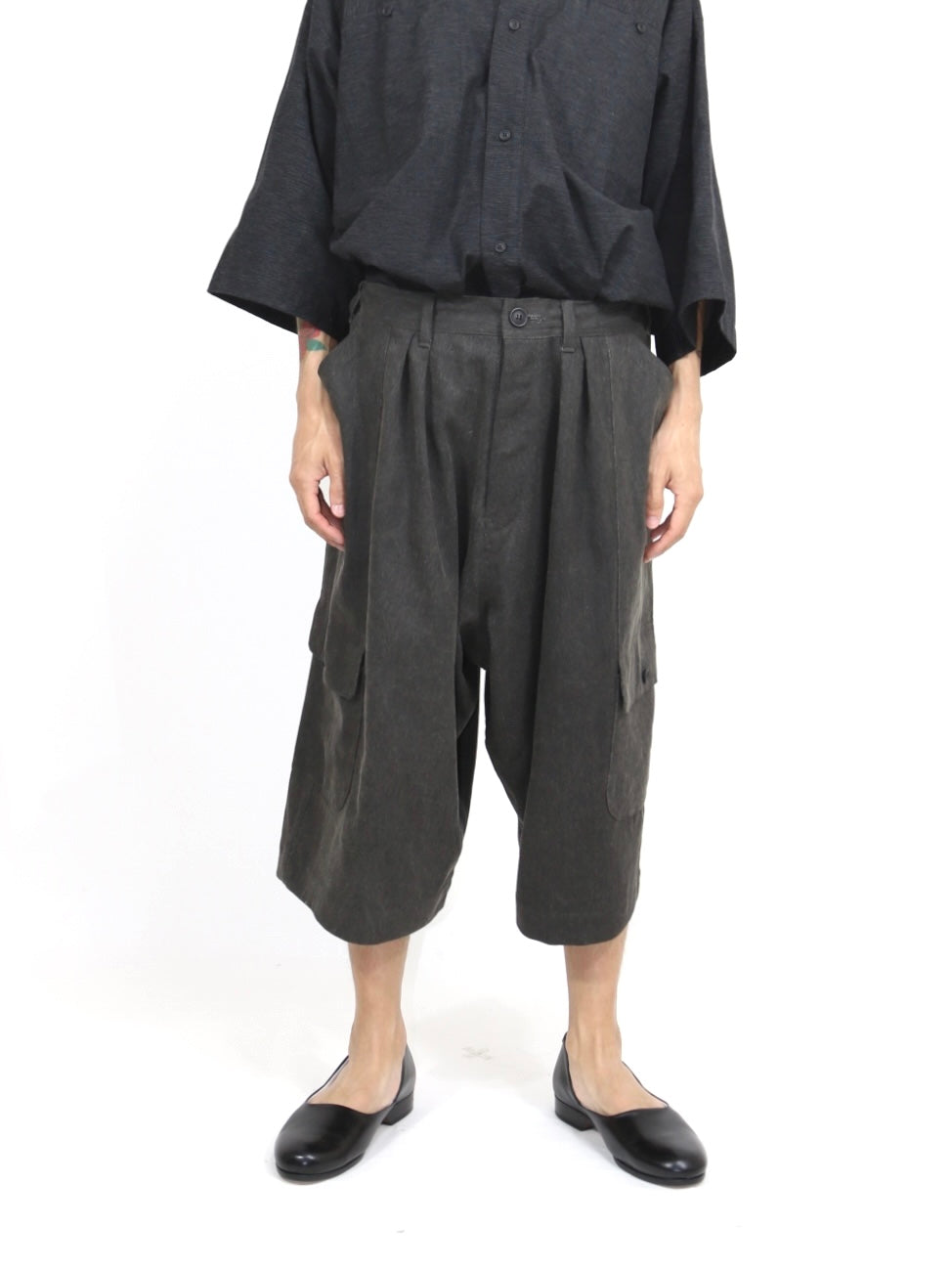 CARGO SHORT PANTS【O21TR6】OFF BLACK
