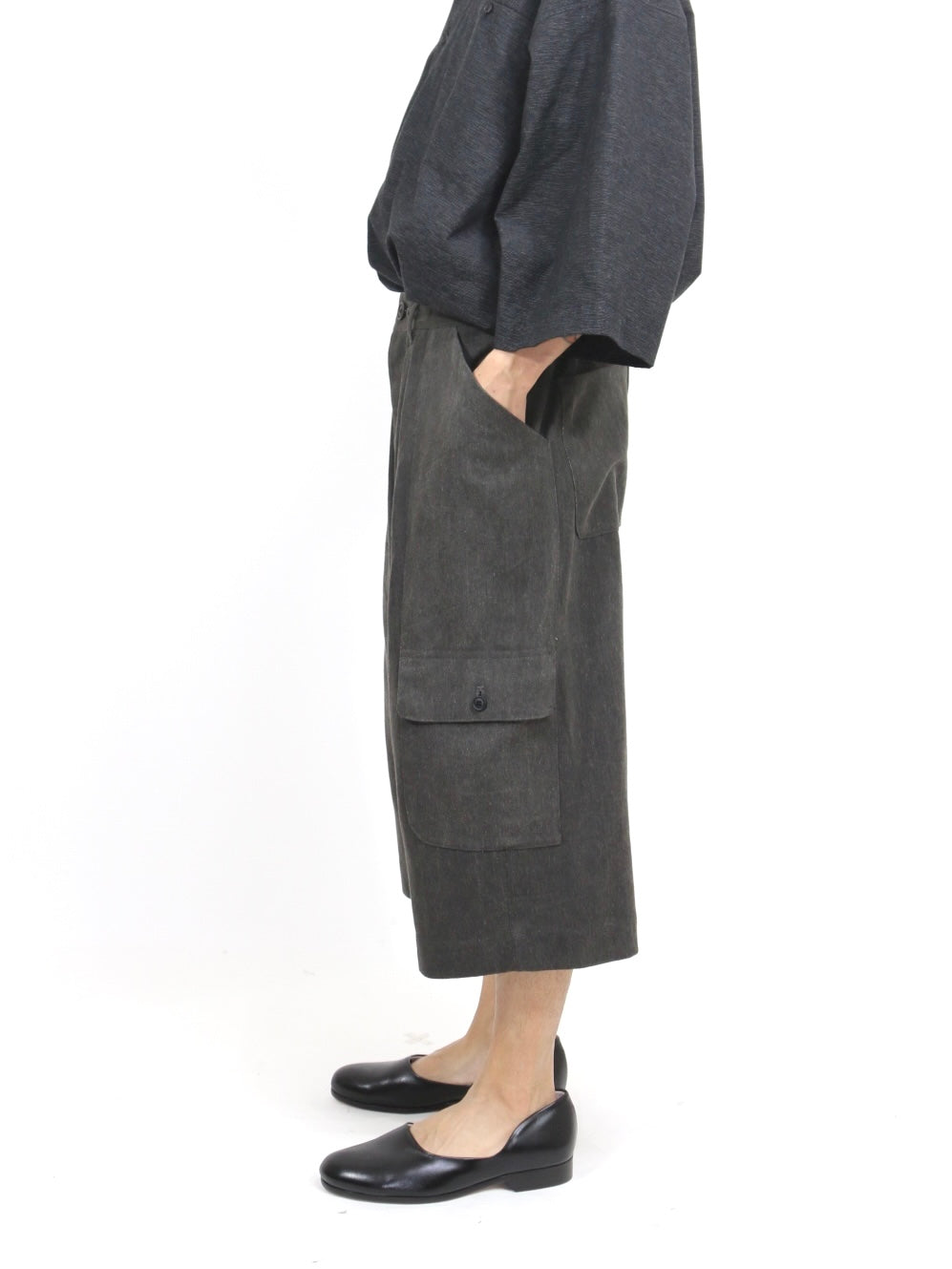 CARGO SHORT PANTS【O21TR6】OFF BLACK