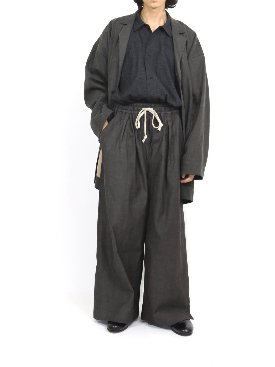EASY WIDE PANTS【O21TR2】DK SUMI