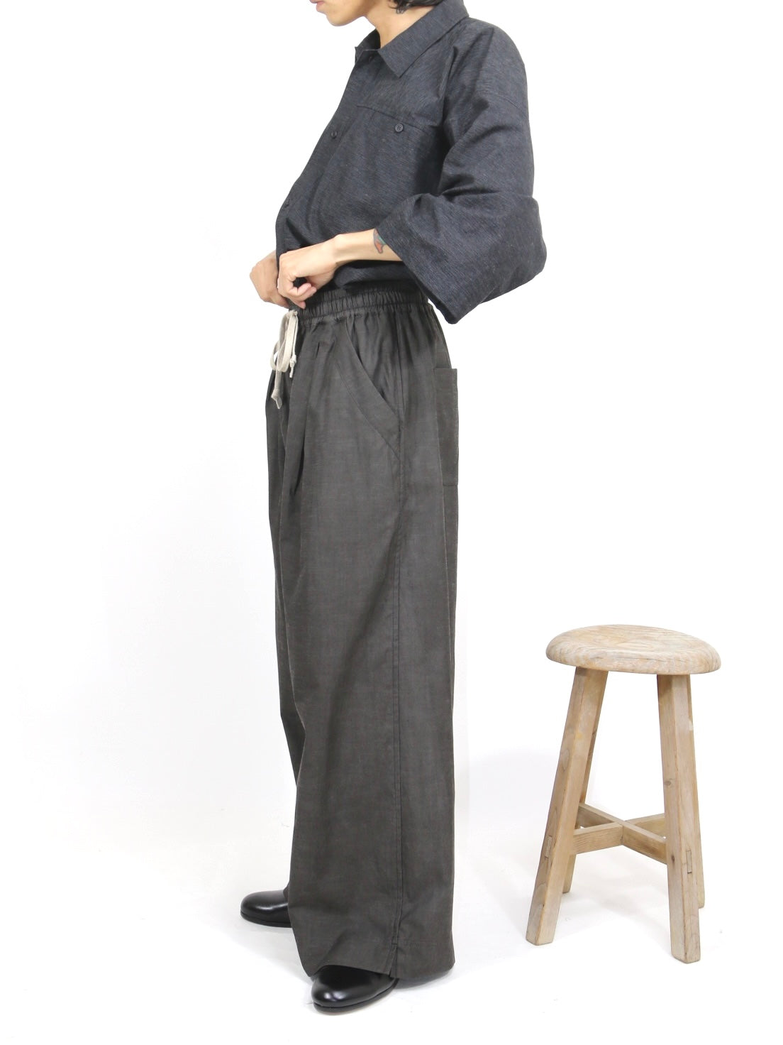 EASY WIDE PANTS【O21TR2】DK SUMI