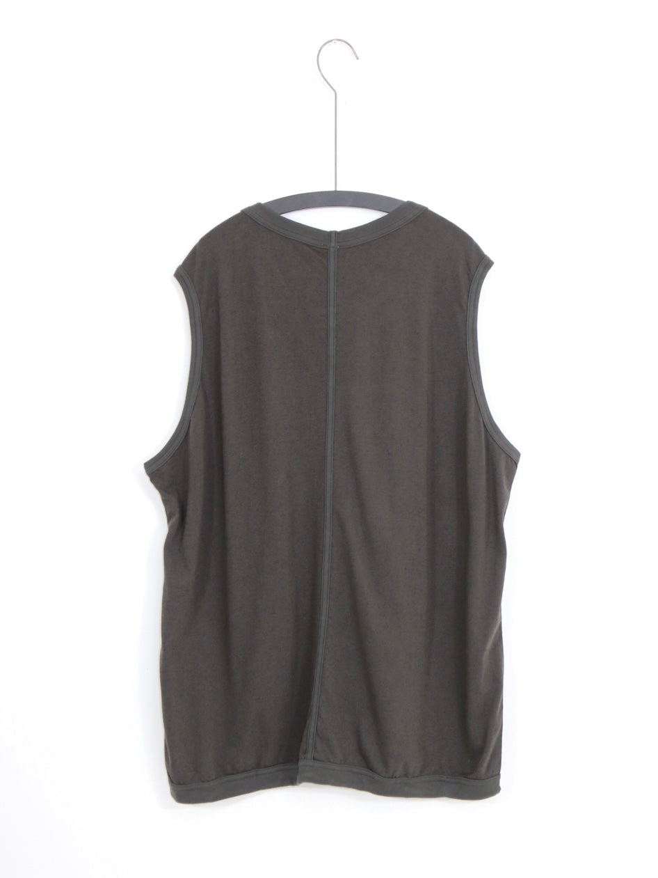 SLEEVELESS TEE【O21TS2】OFF BLACK