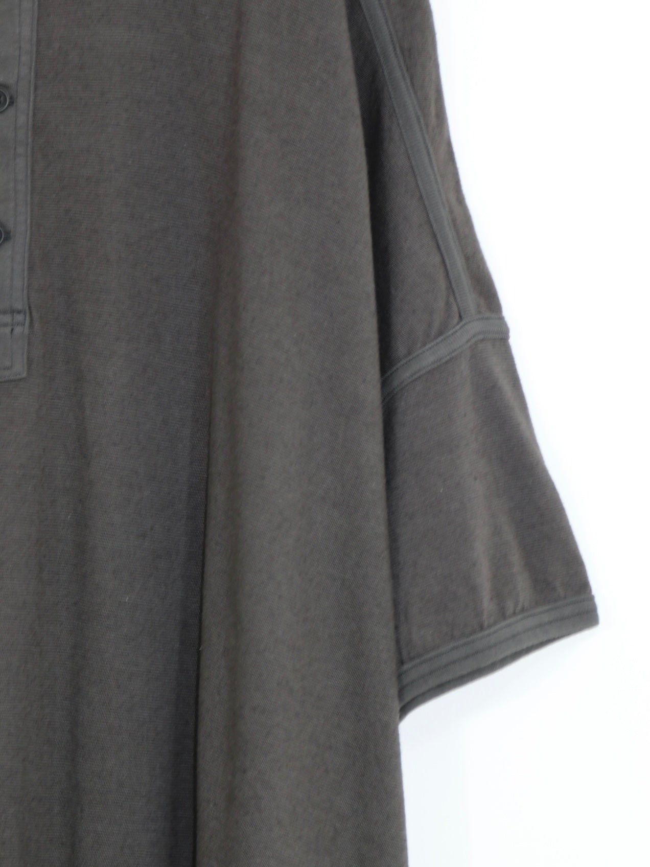HENLEY TEE【O21TS3】OFF BLACK
