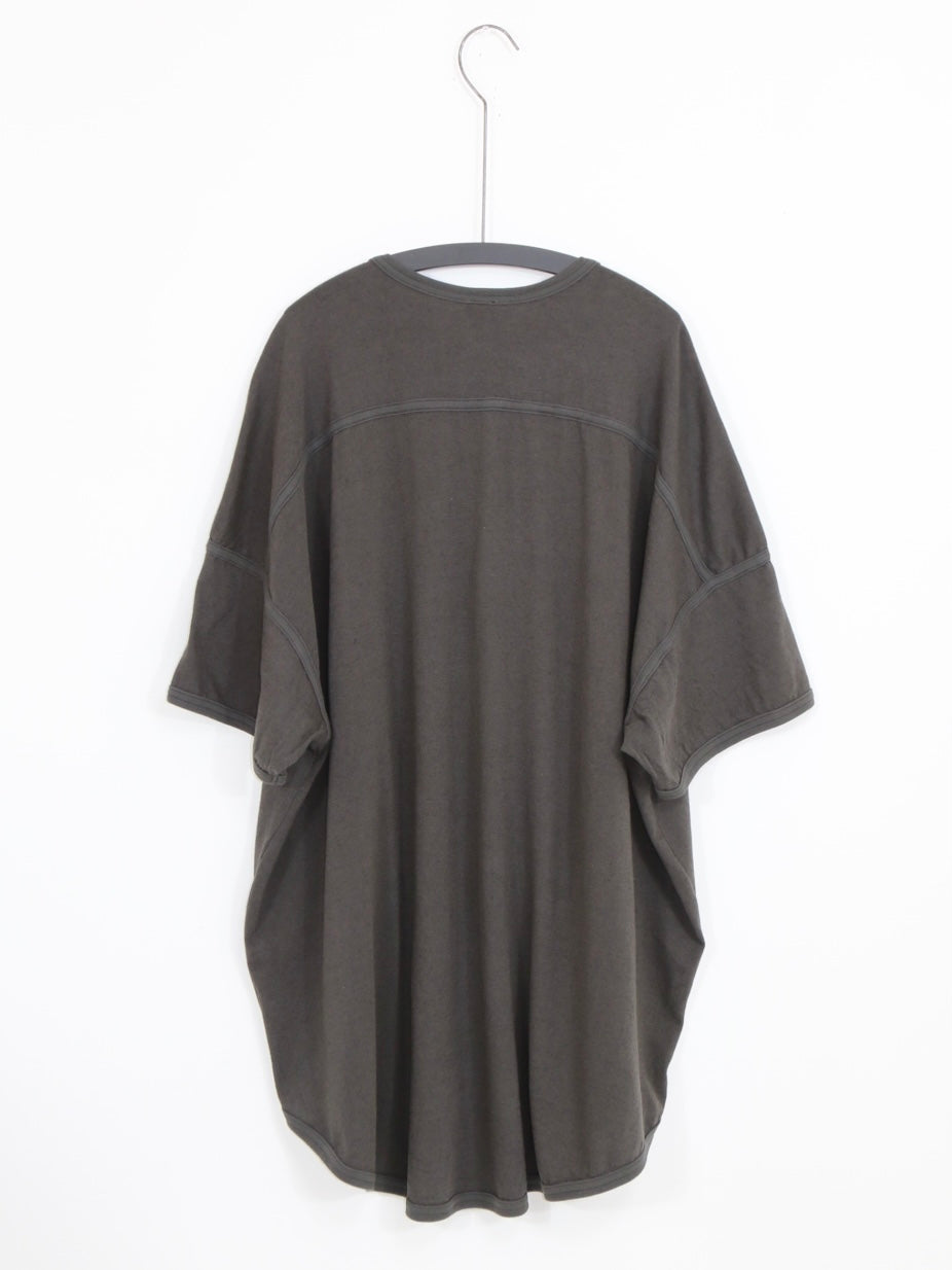 HENLEY TEE【O21TS3】OFF BLACK