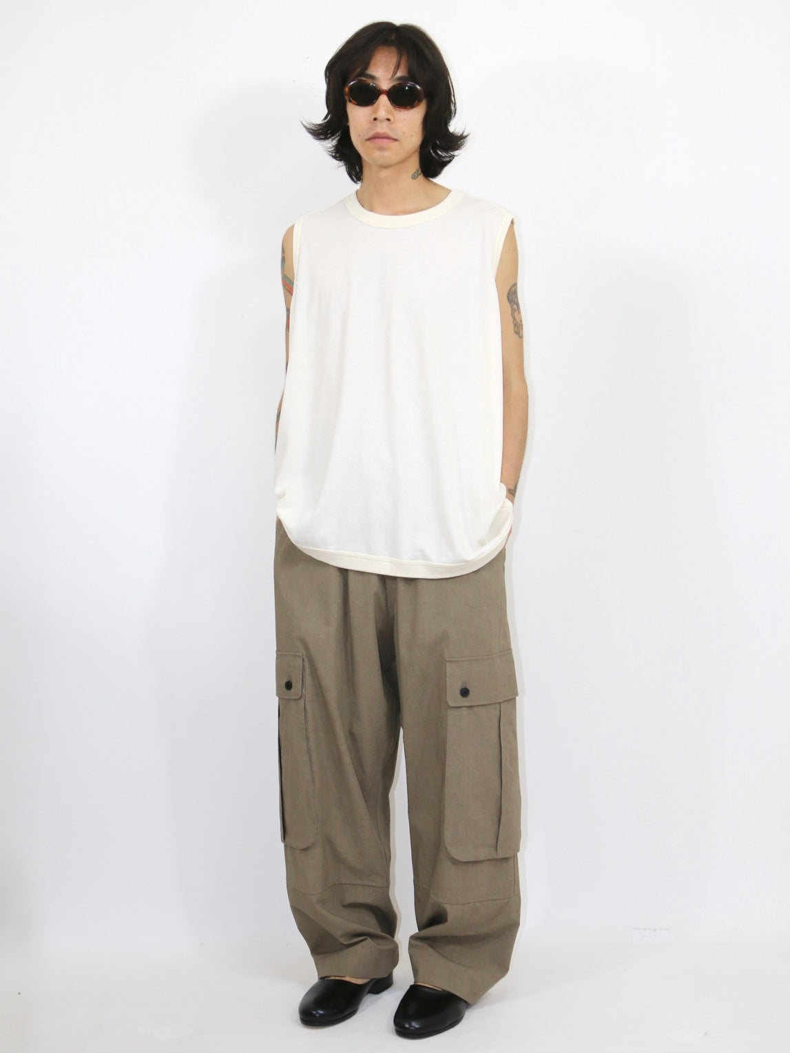 SLEEVELESS TEE【O21TS2】KINARI