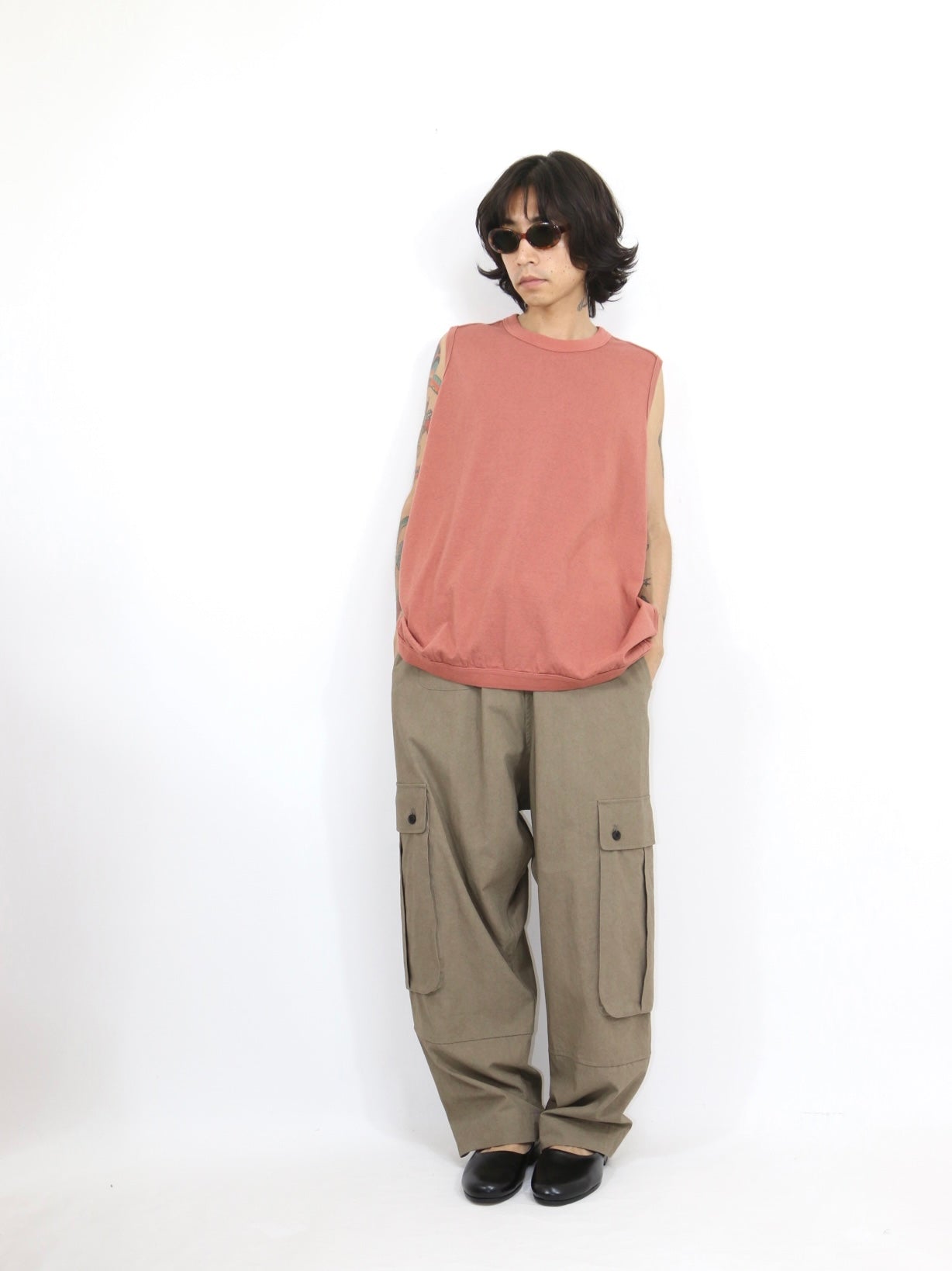 SLEEVELESS TEE【O21TS2】CHERRY