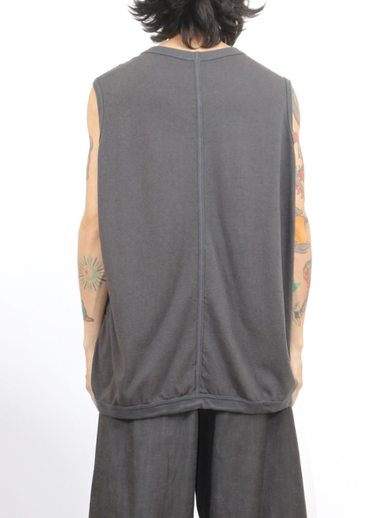 SLEEVELESS TEE【O21TS2】OFF BLACK