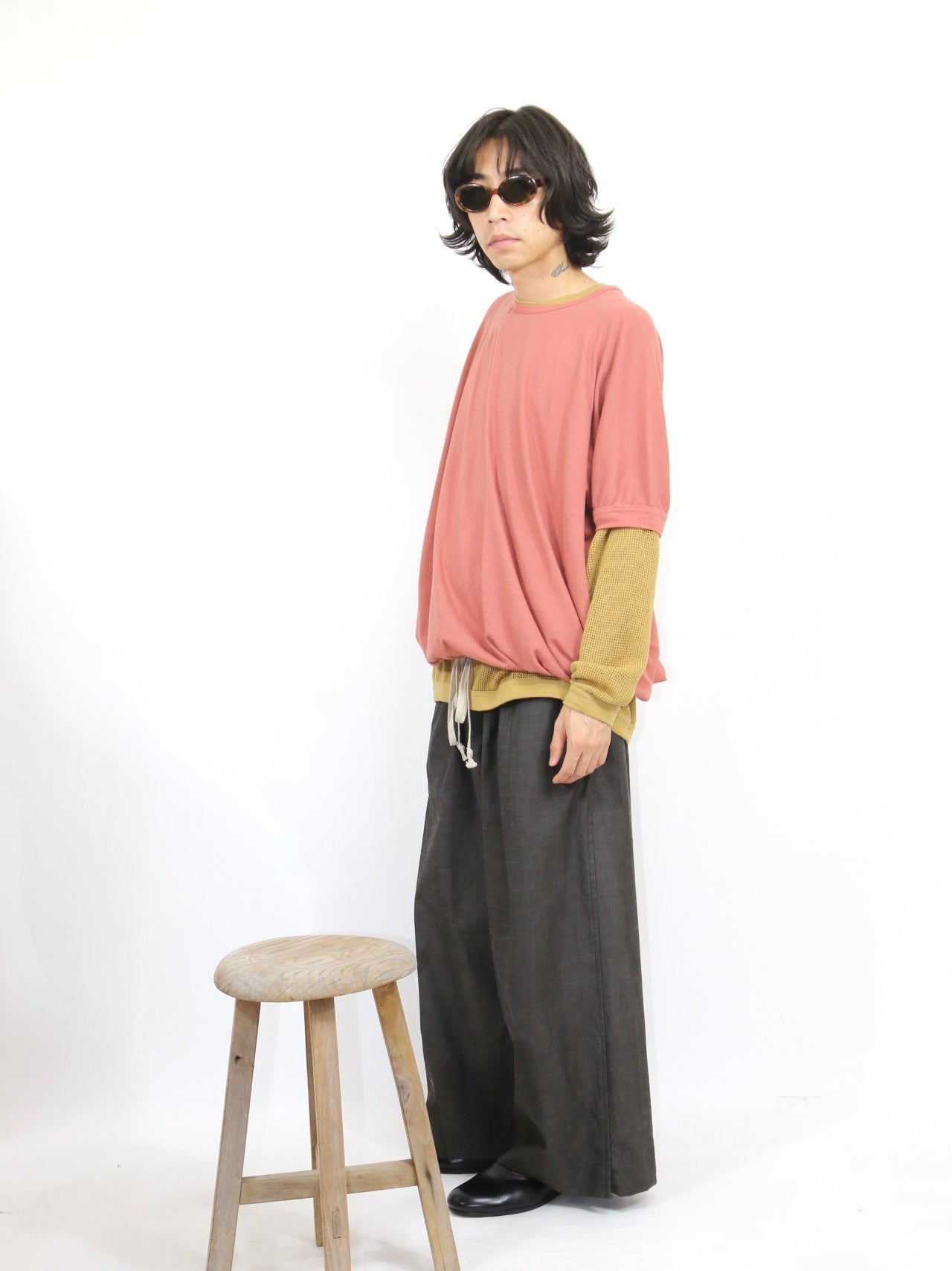 BALLOON TEE【O21TS1】CHERRY