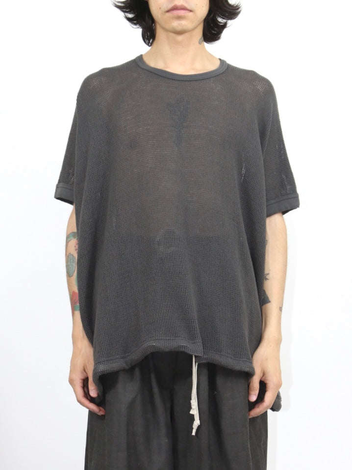 BALLOON MESH TEE【O21TS1M】OFF BLACK