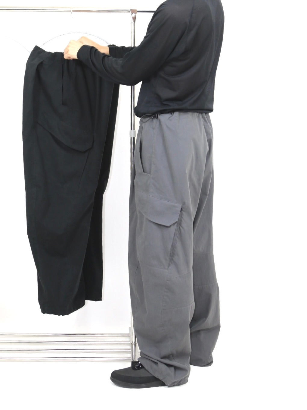 GABRIEL TROUSERS【FU-212】DK GREY