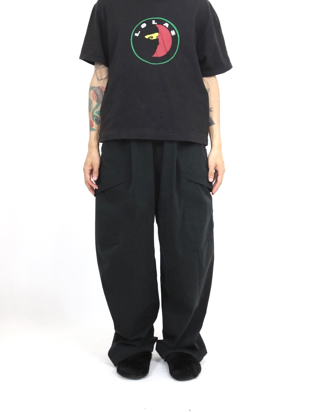 GABRIEL TROUSERS【FU-212】BLACK
