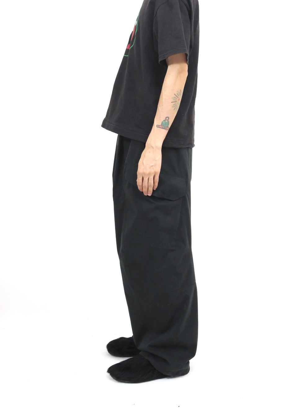 GABRIEL TROUSERS【FU-212】BLACK