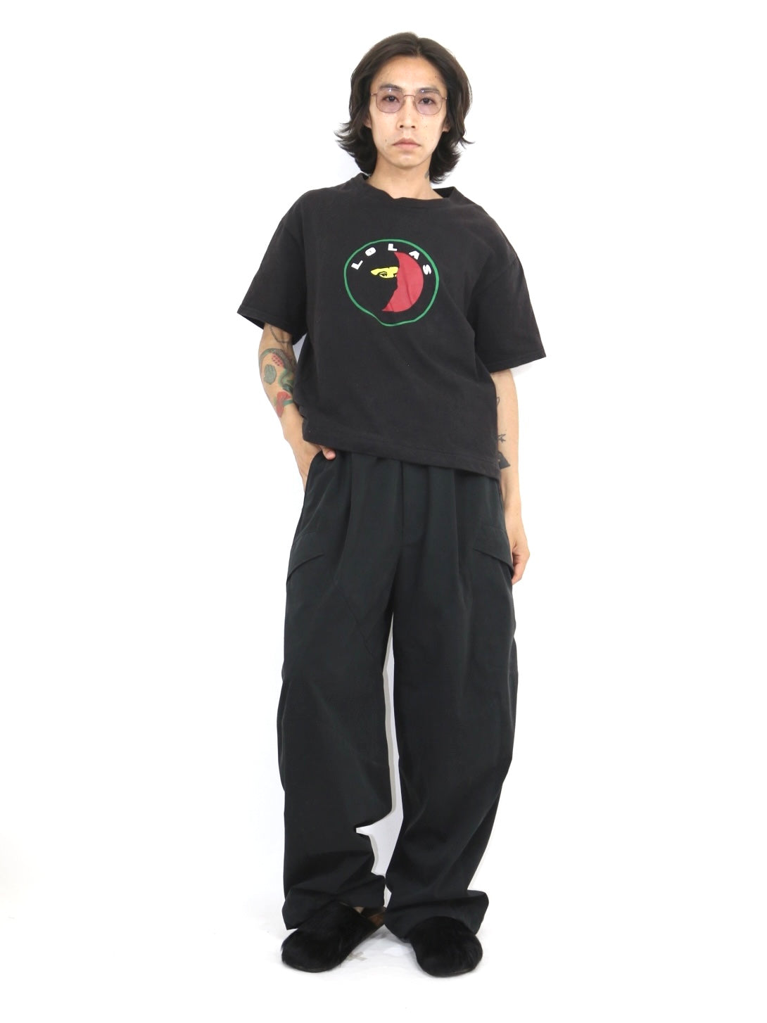 GABRIEL TROUSERS【FU-212】BLACK