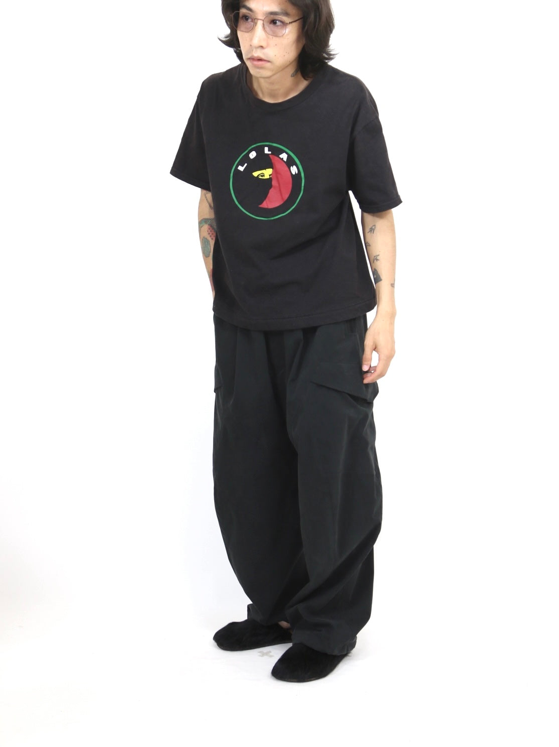 GABRIEL TROUSERS【FU-212】BLACK