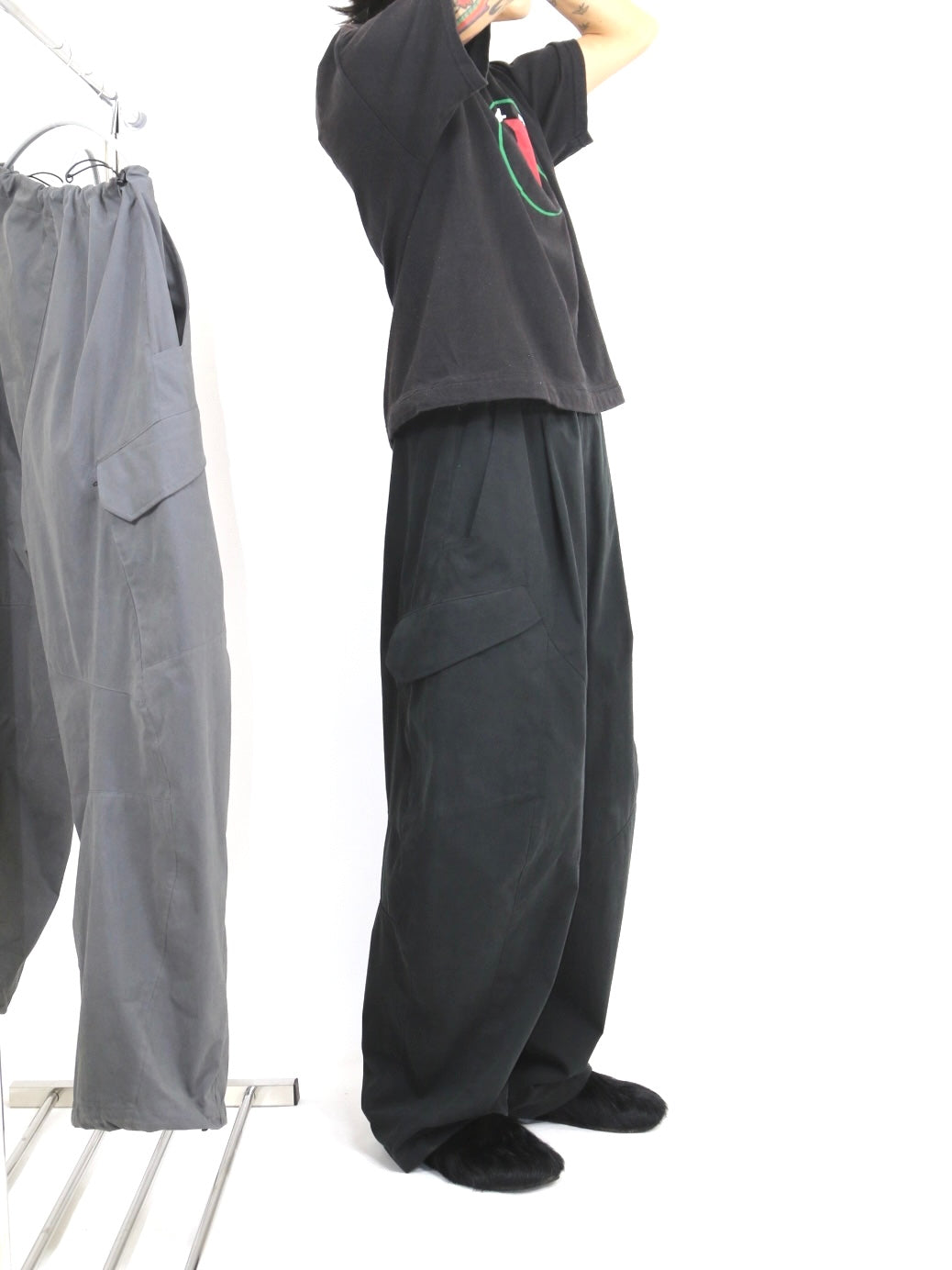 GABRIEL TROUSERS【FU-212】BLACK