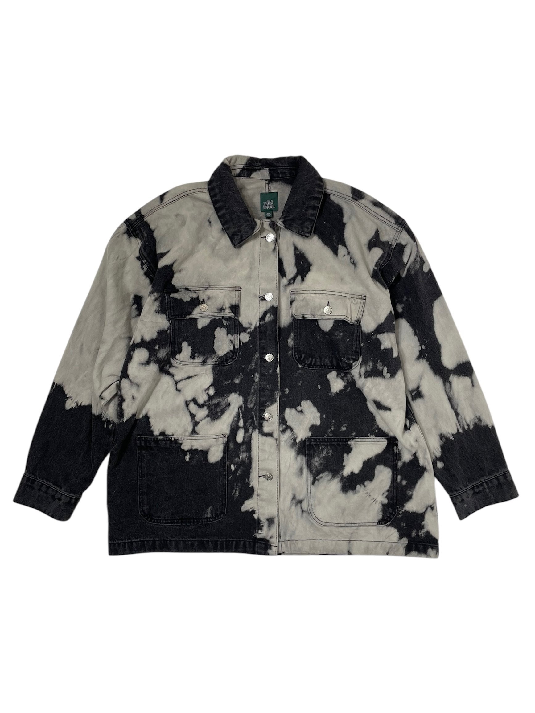 bleached denim coverall jacket〝Wild Fable〟