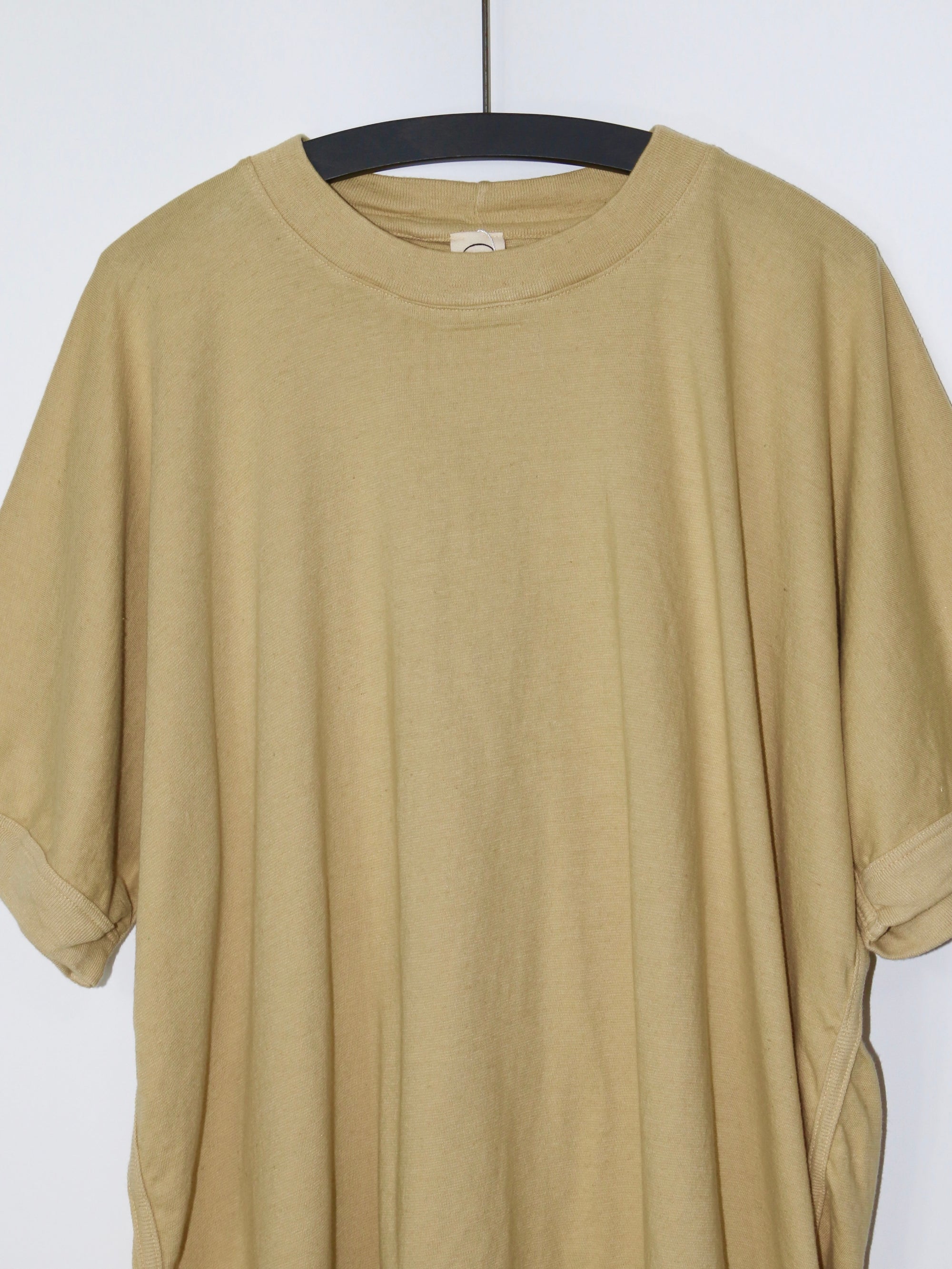 BASIC TEE【O19TS5】DIRTY YELLOW