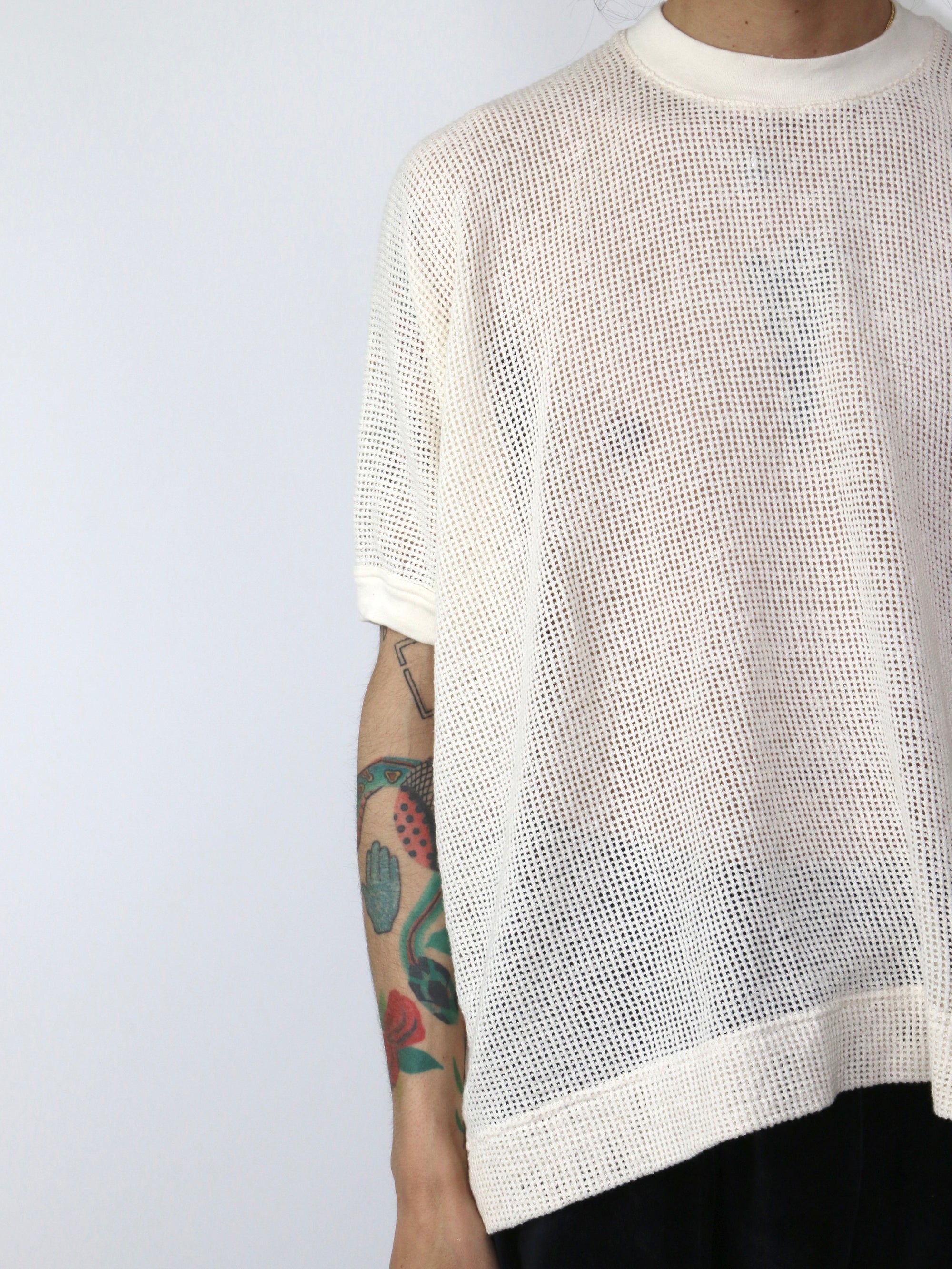 BASIC MESH TEE【O19TS5M】KINARI