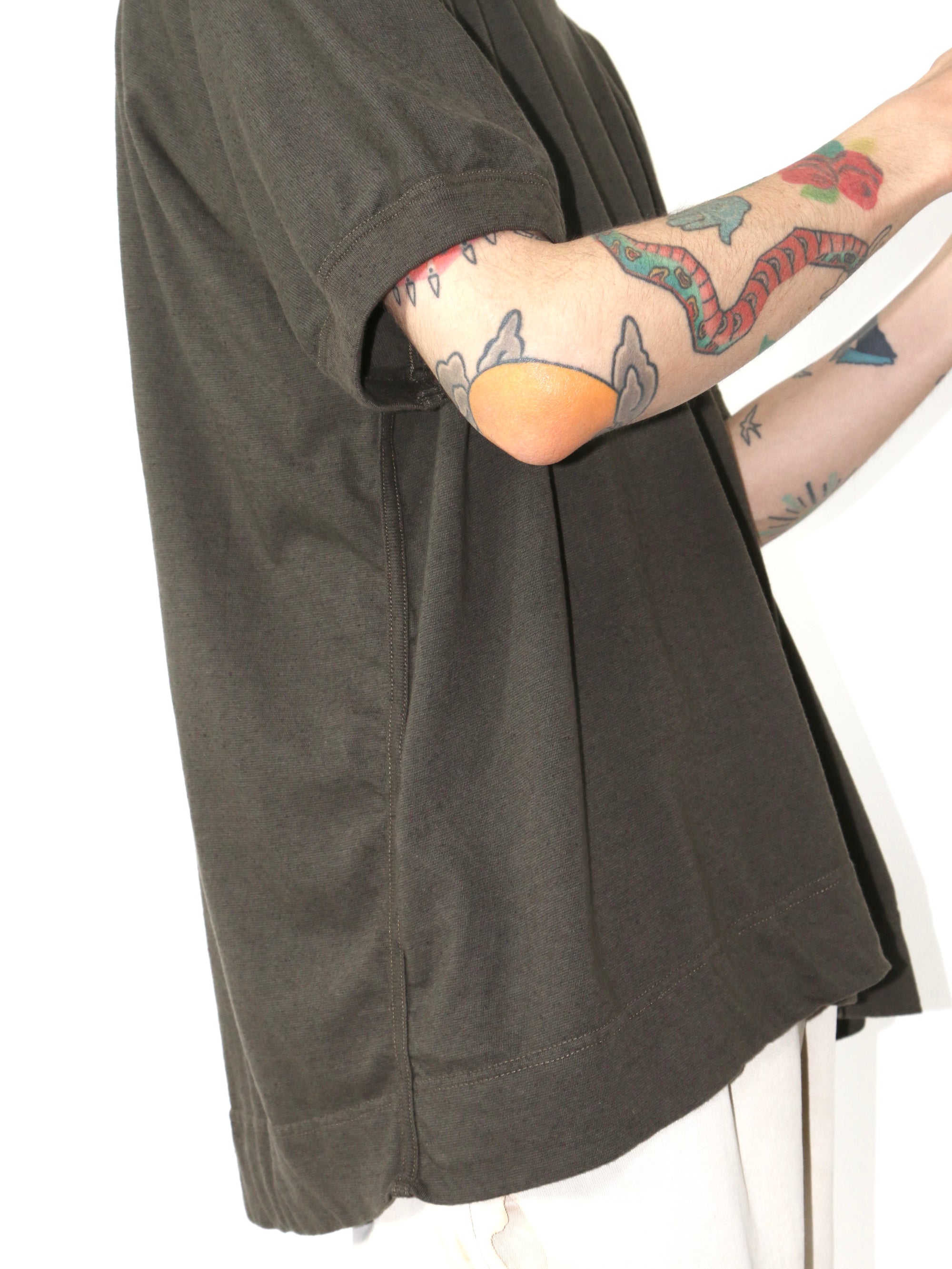 BASIC TEE【O19TS5】GREEN GREY
