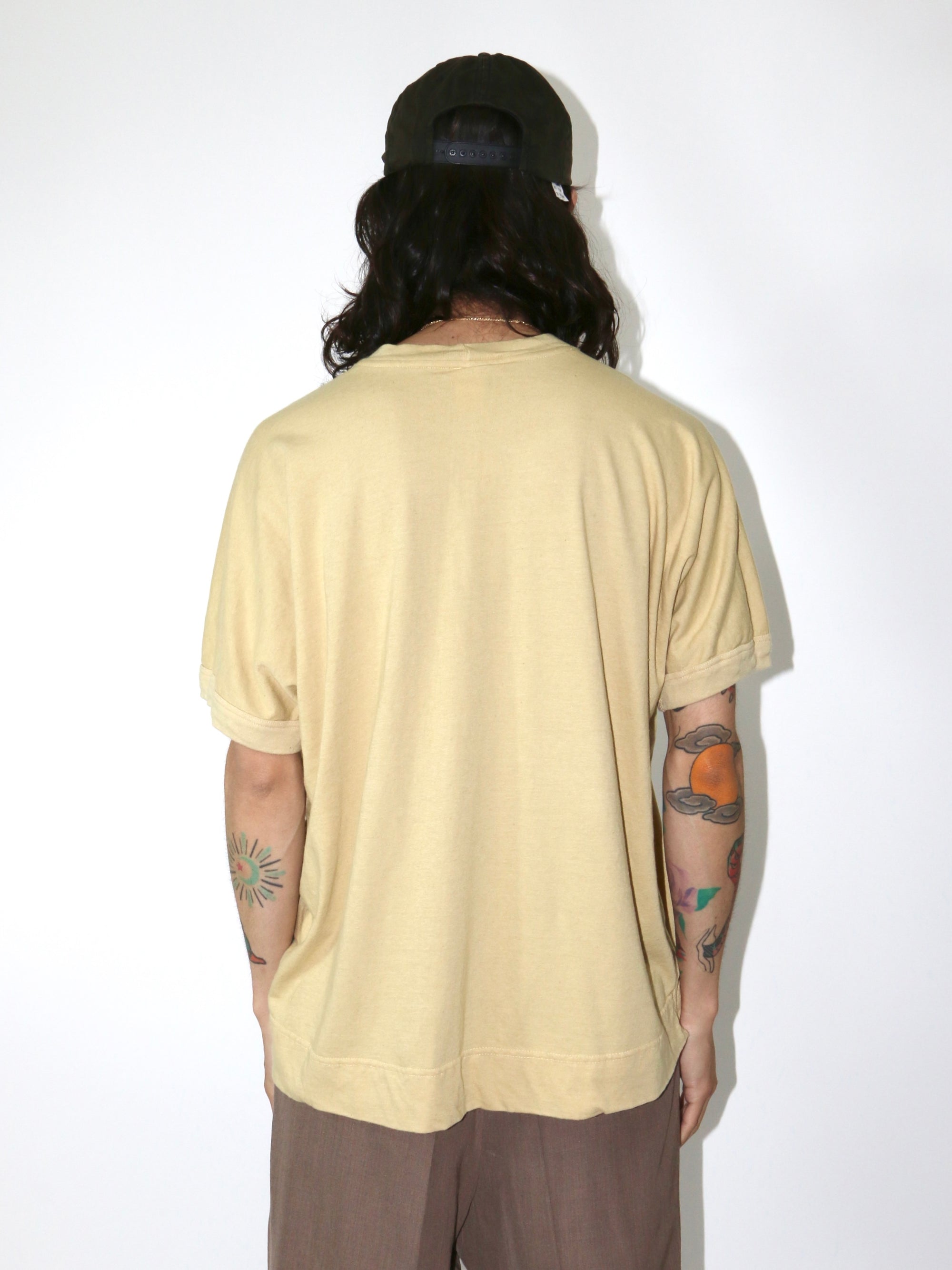 BASIC TEE【O19TS5】DIRTY YELLOW