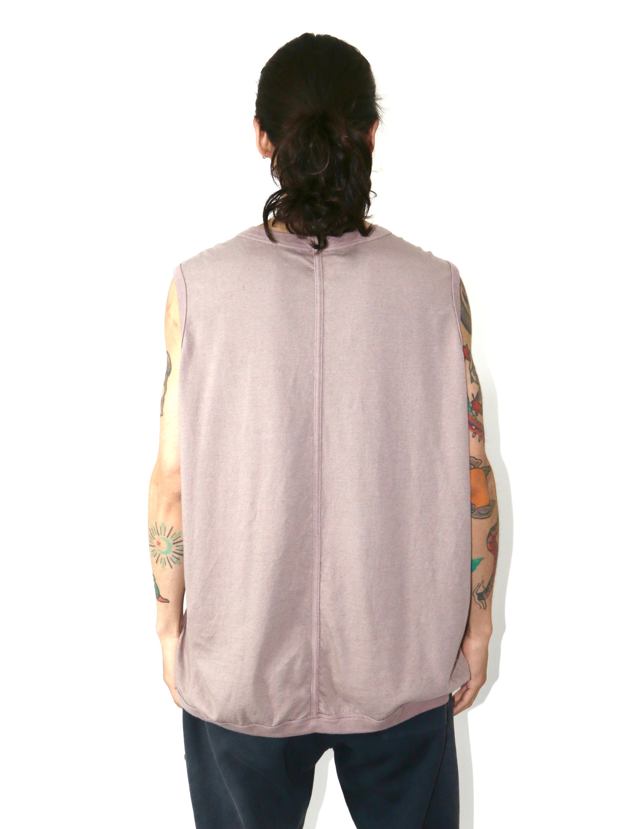 SLEEVELESS TEE【O19TT1】DUSTY PINK