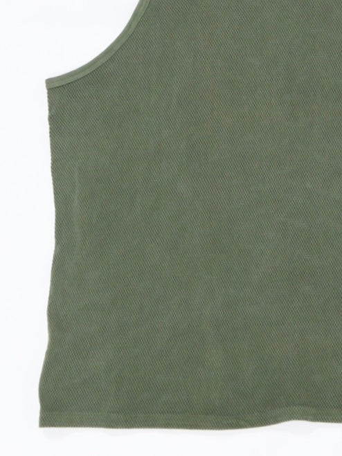 MESH SLEEVELESS【A100】OLIVE DRAB