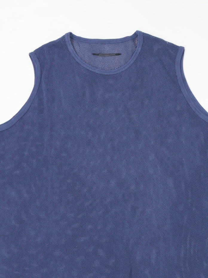 MESH SLEEVELESS【A100】60s NAVY