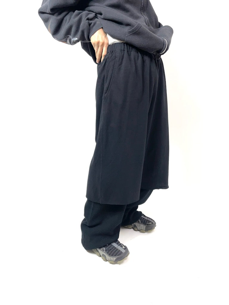 LAYERED PANTS【A83】BLACK