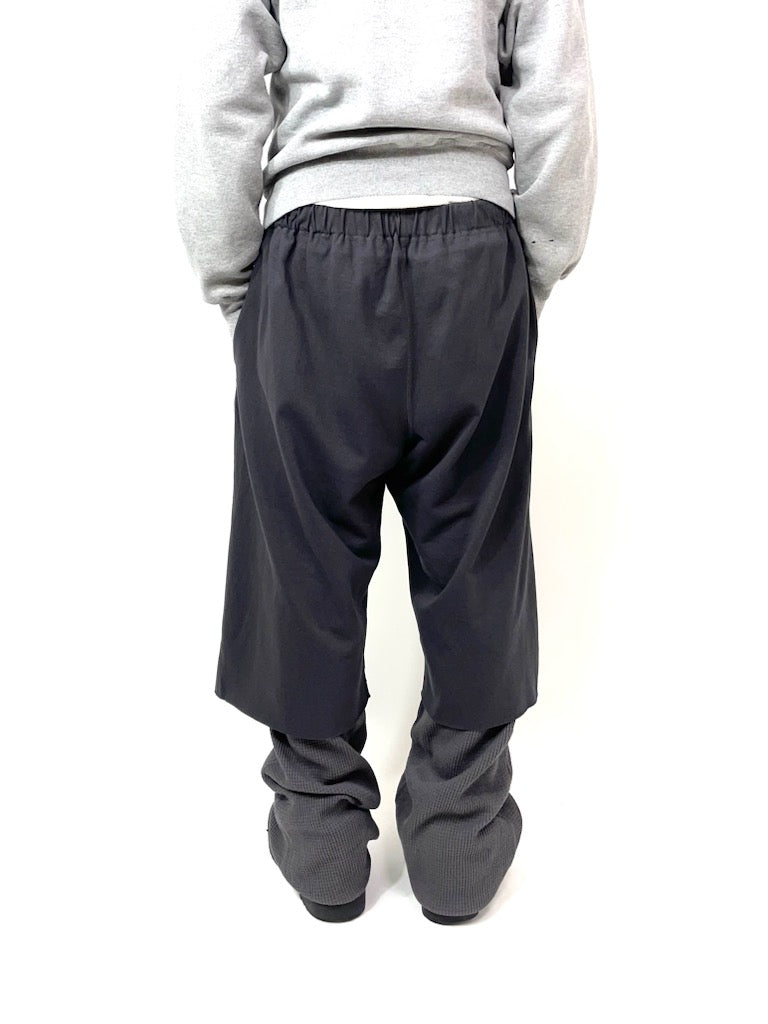 LAYERED PANTS【A83】CHARCOAL