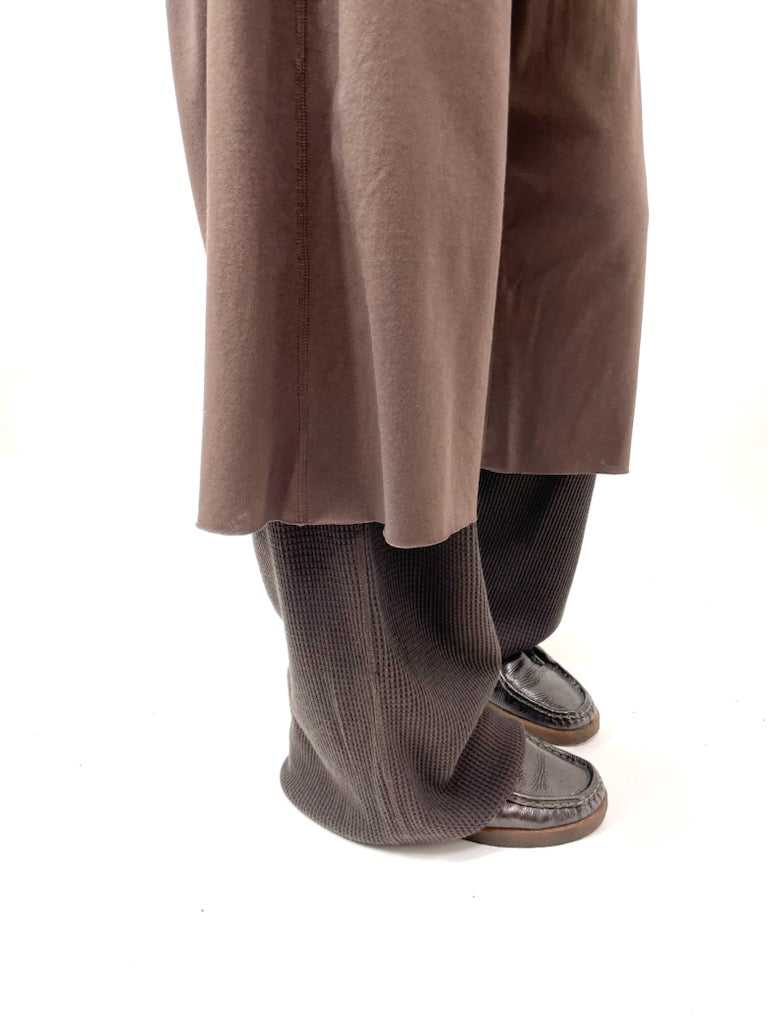 LAYERED PANTS【A83】SMOKE BROWN