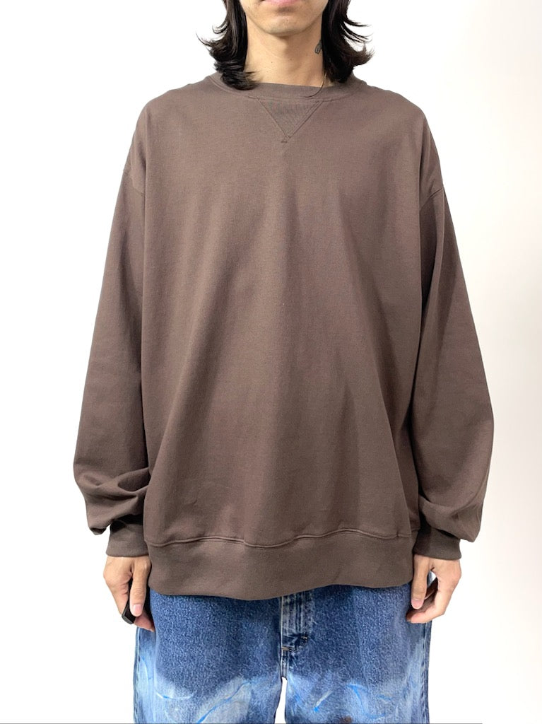 LS SWEAT TEE 【A90 】SMOKE BROWN