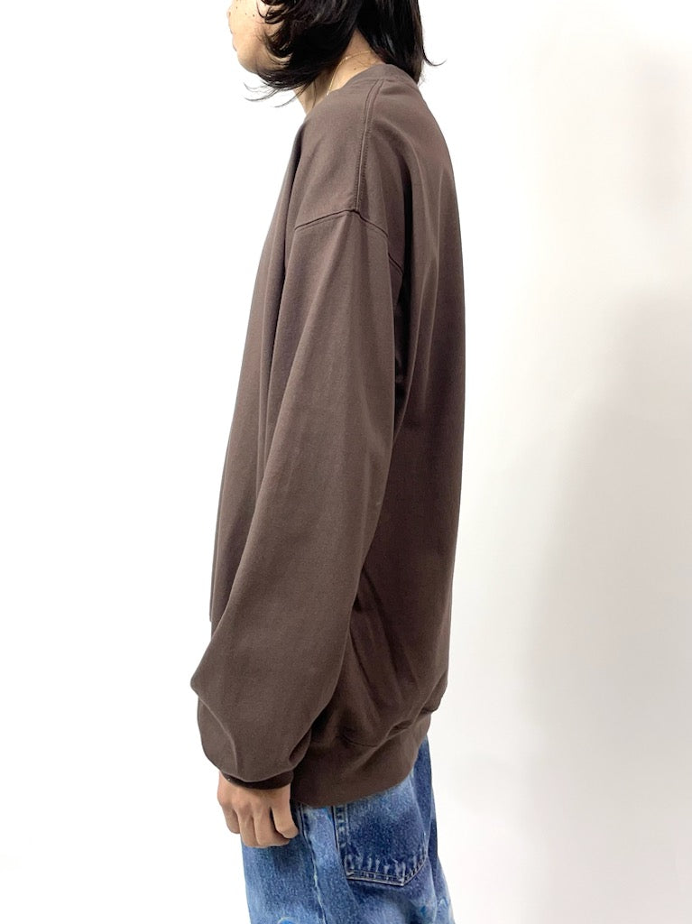 LS SWEAT TEE 【A90 】SMOKE BROWN