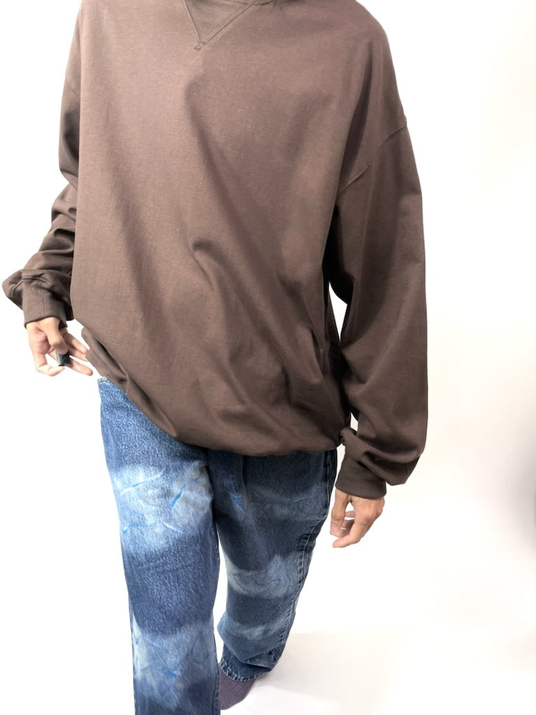 LS SWEAT TEE 【A90 】SMOKE BROWN