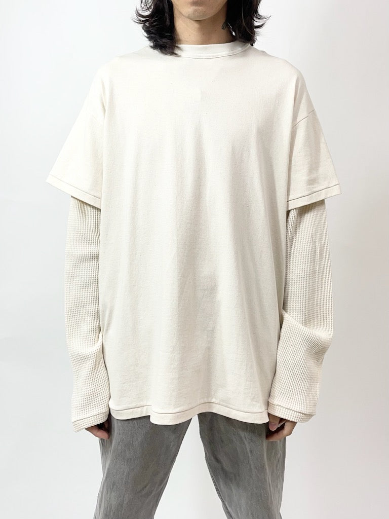 LAYERED LS TEE【A93 】ECRU