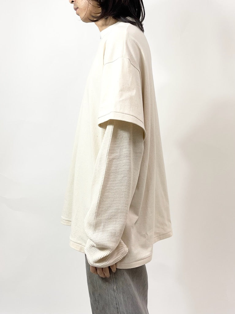 LAYERED LS TEE【A93 】ECRU