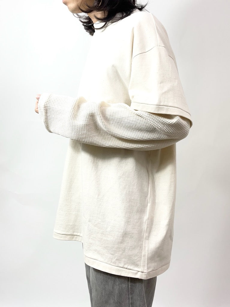 LAYERED LS TEE【A93 】ECRU