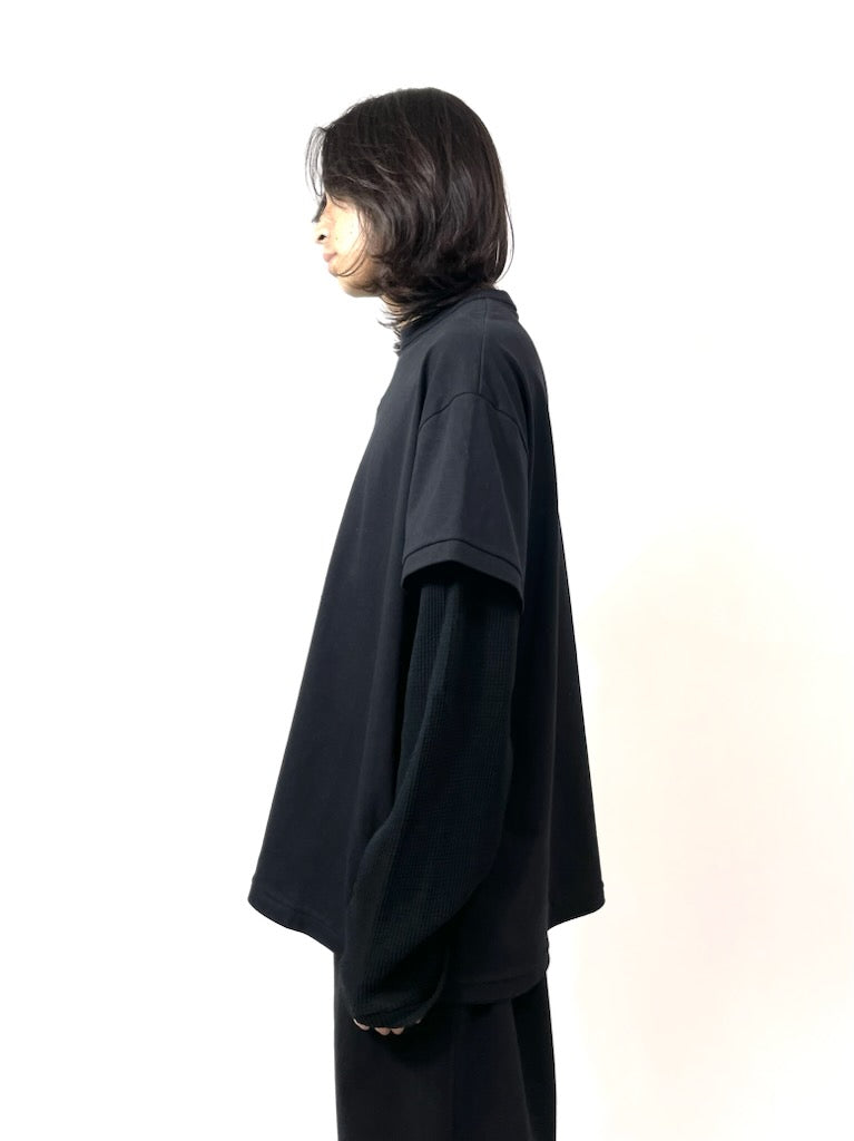 LAYERED LS TEE【A93 】BLACK