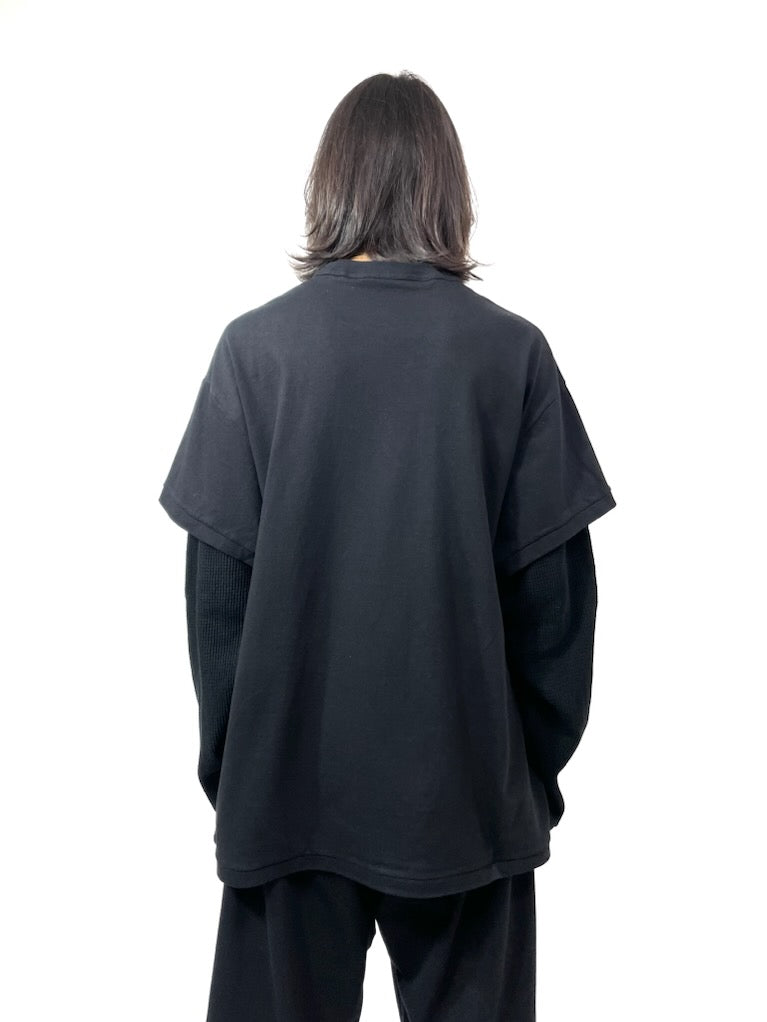 LAYERED LS TEE【A93 】BLACK