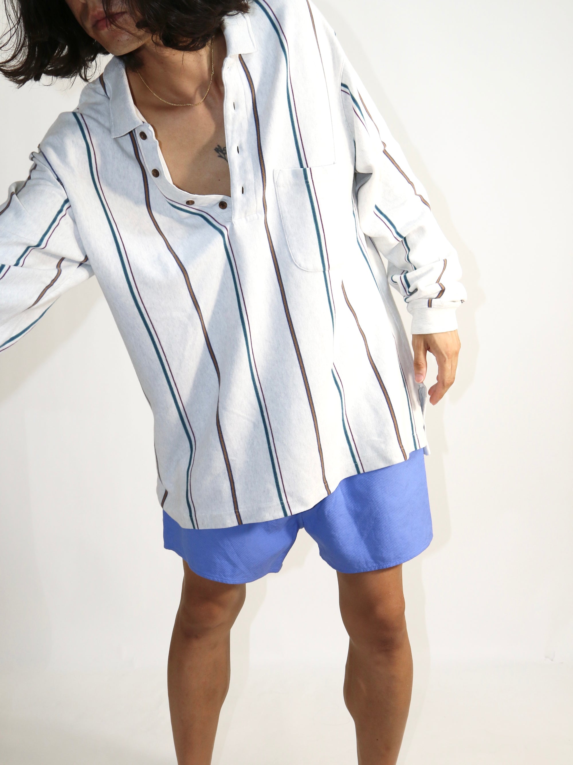 90's stripe polo〝Eddie Bauer〟