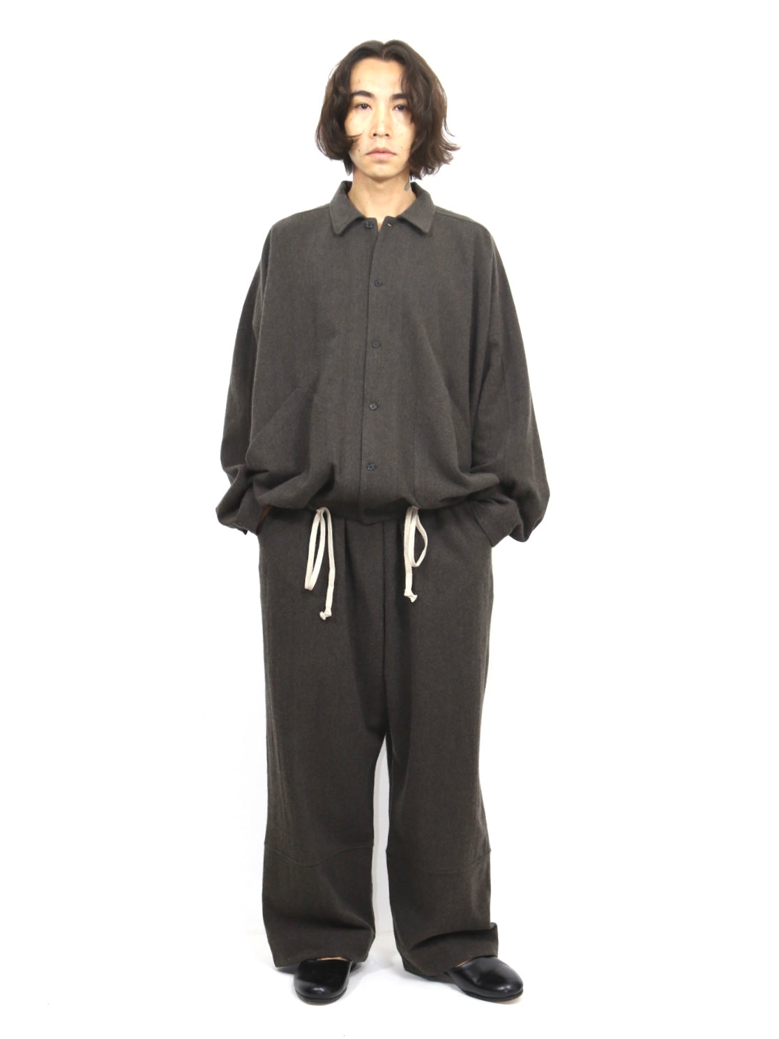 PLAIN TROUSERS【O22TR3】STEEL
