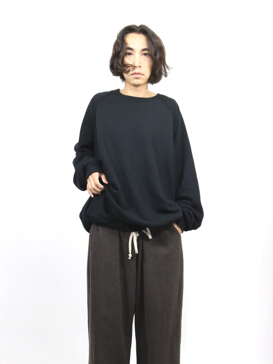 BALLOON SWEAT【O22TS5 】BLACK