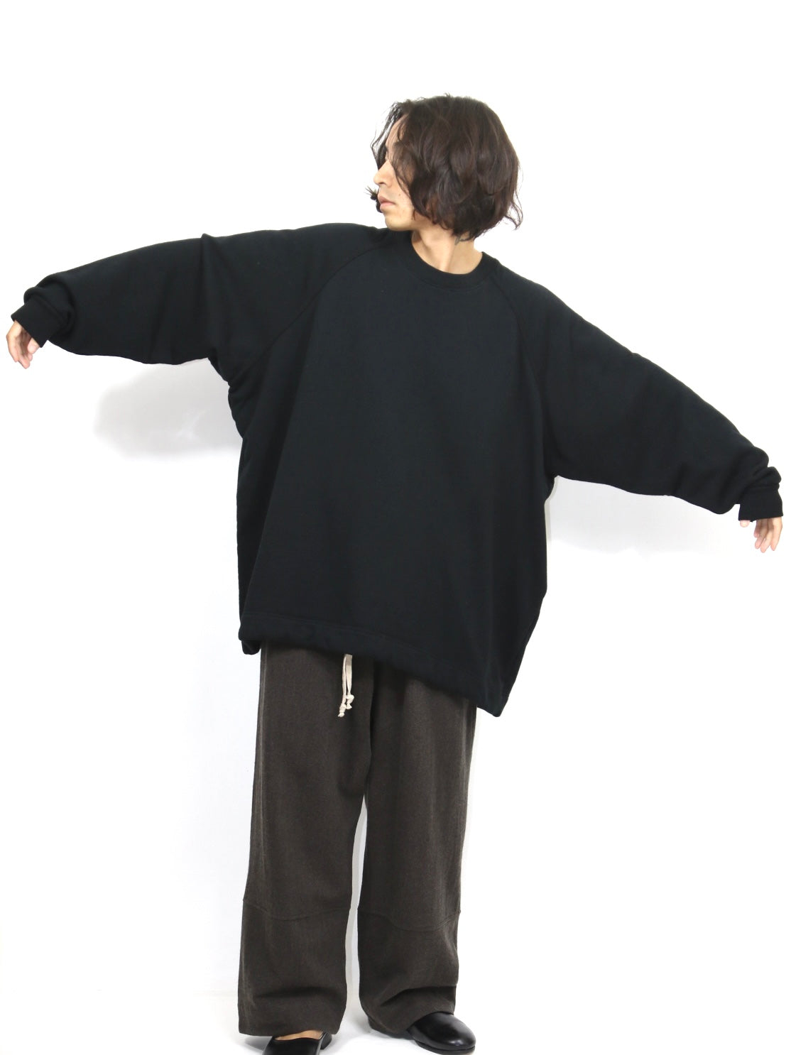 BALLOON SWEAT【O22TS5 】BLACK