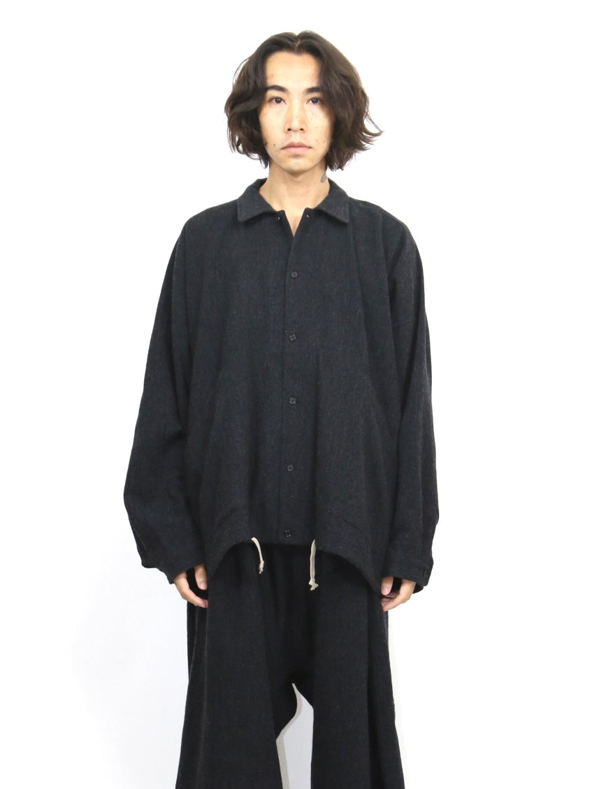 BALLOON SHIRT【O22SRT5】ANTHRACITE